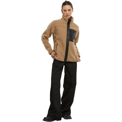 Offerta a tempo: Brandit Giacca in pile Teddy da donna, 15Y, edizione limitata, colore: cammello, taglia: XXL, marrone chiaro, XXL - 0.00% da 28.83 € a 28.83 €