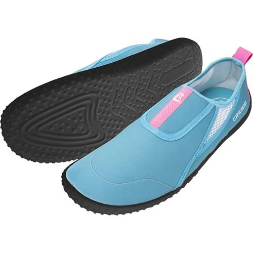 Offerta a tempo: Cressi Kiwi Shoes Azure/Pink 39 - Scarpa Unisex Ideale per Sport Acquatici e Passeggiate in Ambienti Umidi, al Mare e in Spiaggia, Azzurro/Rosa, 39 - 15% da 15.99 € a 13.59 €