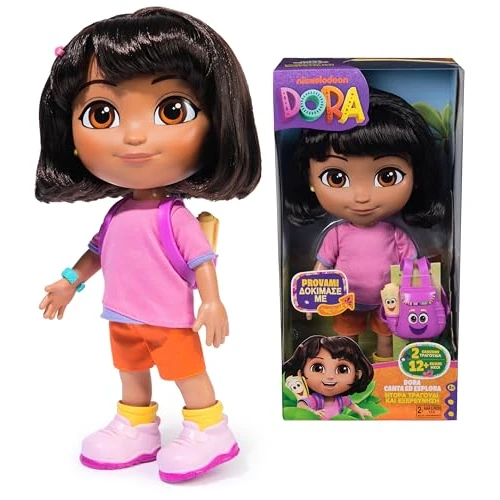 Dora, Poupée Dora Chante et Explore avec de la Musique, des Effets sonores, des Phrases bilingues, des Robes et des Accessoires pour poupées, des Jouets pour Filles et Enfants à partir de 3 Ans