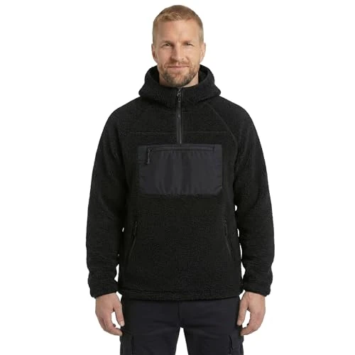 Brandit Teddy Fleece Work Jumper 15Y. Limited Edition Colour: Black, Size: 3XL, black, 3XL