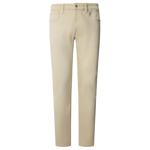 Pepe Jeans Men's Tapered Jeans Stanley, Brown (Stone Beige), 38 W/34 L