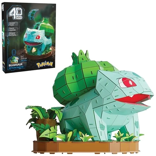 Begrenztes Angebot: 4D Build - Pokémon Bisasam - detailreicher 3D-Modellbausatz aus hochwertigem Karton, 195 Teile, leicht zu Bauen, ab 12 Jahren von 24.99 EUR auf 17.99 EUR (Rabatt 28%)