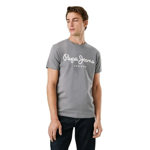 Pepe Jeans Original Stretch N T-Shirt, Gris (Gris), XL Homme