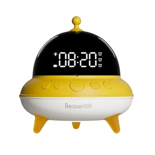 BEAVERLAB Darwin Alarm Clock with Light, Silent, Portable Alarm Clock, Quiet Small Travel Alarm Clock