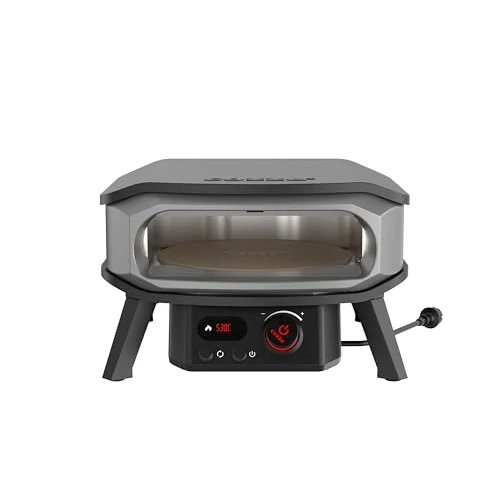 Offerta a tempo: Cozze® ROTATE Pizza Oven Elettrica di Alta Qualità 13" con Pietra Rotante, Regolatore e Presa da 2 m, Perfetto per Pizze Croccanti - 44% da 449.00 € a 252.98 €