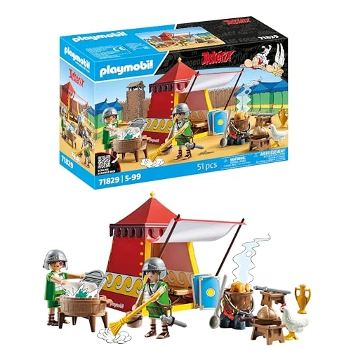 PLAYMOBIL | Asterix | Tenda Legionaria | Set di gioco Asterix | Asterix e Obelix | Giocattolo avventuroso per bambini dai 5 anni in su | 71829