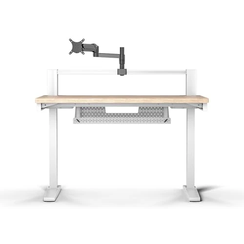 Offerta a tempo: CORSAIR Platform:4 – 120 cm x 76 cm, Altezza Fissa, Scrivania per Computer da Gioco in Piedi, Gestione dei Cavi, Alimentazione USB, Supporto per Monitor Incluso – Mordente di Pino Bianco - 62% da 1049.90 € a 399.90 €