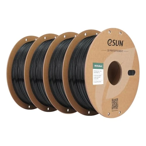 Offre limitée : eSUN PETG Filament 1.75mm 1KG*4 Bobines pour Imprimante 3D,Noir de 44.99 € à 44.99 € (0.00% de remise)