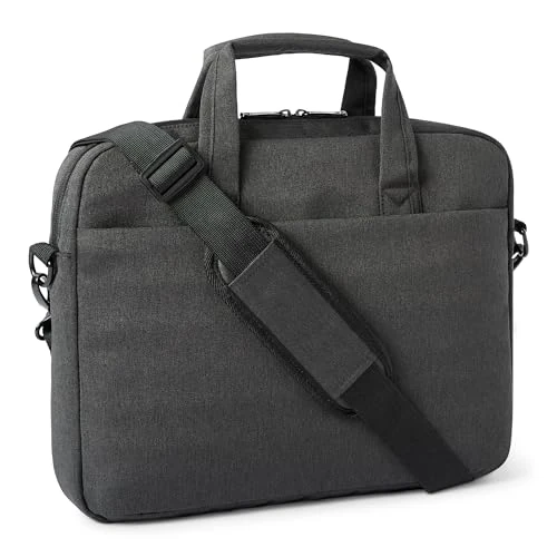 Amazon Basics Bolsa para portátil de 15.6 pulgadas (39.6cm) para mujeres y hombres, bolsa para ordenador y tableta, negra