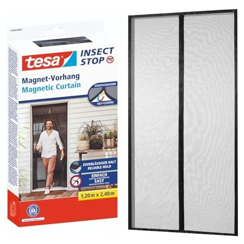 Oferta limitowana: Tesa magnetyczna moskitiera - osłona przeciw owadom z magnesami, przeznaczona do drzwi balkonowych i tarasowych - łatwy montaż bez konieczności wiercenia - 2,4 m x 1,2 m z 112.30 zł na 112.30 zł (oszczędź 0.00%)