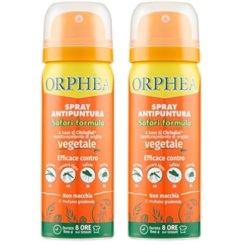 Offerta a tempo: Orphea Antipuntura Spray Safari, Insettorepellente di Origine Vegetale — 28% da 13,86 € a 9,98 €