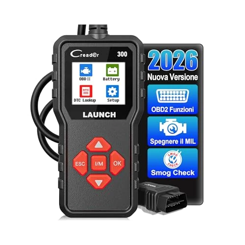 Offerta a tempo: OBD2 Auto Diagnostica Diagnosi-auto LAUNCH CR300, Diagnostico OBD2 Italiano per Multimarca - Lettore Errore Motore Auto con Funzioni-OBD2, Professionale Diagnostica Per tutti i Veicoli OBDII - 5% da 23.61 € a 22.42 €