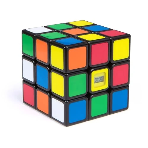 Rubik's Cubo Timer, Cubo 3x3 con Cronometro, Batti il Tuo Record, Antistress e Rompicapo per Adulti e Bambini dagli 8 Anni in Su