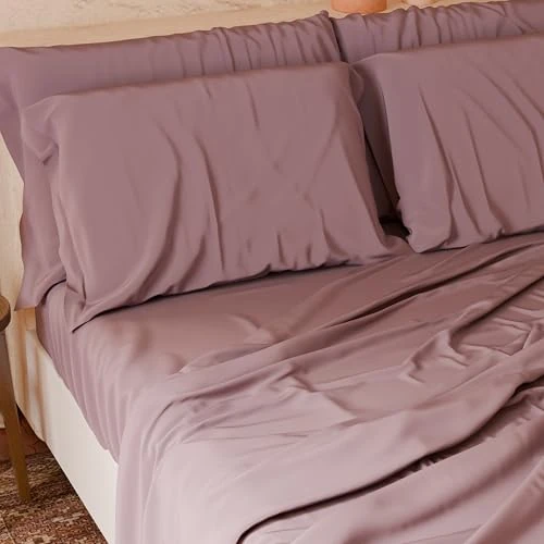 Offerta a tempo: PETTI Artigiani Italiani - Set Lenzuola Cotone Piazza e Mezza Francese 4 Pezzi, Completo Letto con Lenzuolo Sopra, Lenzuolo Sotto con Angoli Elasticizzati e 2 Federe Lenzuola Cipria - 0.00% da 32.90 € a 32.90 €