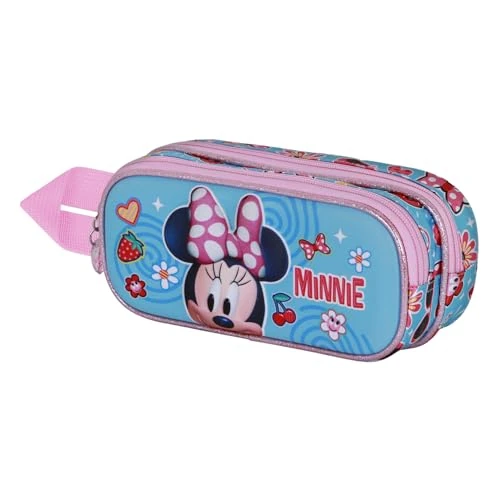 Offerta a tempo: Disney Minni Mouse Happiness-Astuccio 3D Doppio, Blu, 22 x 10 cm - 0.00% da 9.03 € a 9.03 €