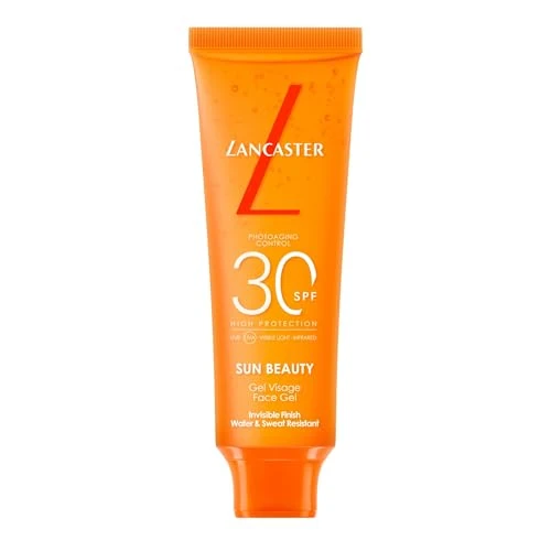 Offerta a tempo: Lancaster Sun Beauty Face Gel SPF30 – Protezione solare viso in gel, Texture Leggera ed Invisibile Applicabile su Pelle Asciutta o Bagnata - 37% da 40.00 € a 25.19 €