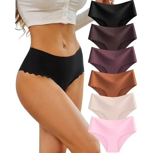 Offerta a tempo: Sth Big Mutande Donna Senza Cuciture Vita Alta Slip Microfibra Intimo Sexy Multipla Culotte Underwear Invisibili Mutandine Donna Briefs Pacco da 6 - 5% da 14.99 € a 14.24 €