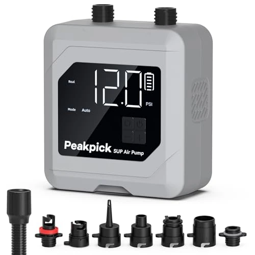 Oferta limitada: Peakpick Bomba Eléctrica Sup 20 PSI Batería 38,48Wh Recargable Auto Stop de 109.99 € a 109.99 € (ahorro 0.00%)