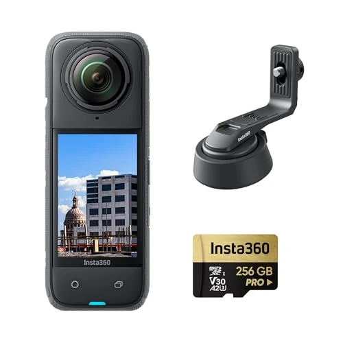 Offerta a tempo: Insta360 X4 Pack Cantiere - Videocamera 360° per cantieri, Video HDR 360° 8K30fps, Foto 72MP, Timelapse 11K, Supporta DroneDeploy, OpenSpace, Cupix, Oculo, WhiteHelmet, Reconstruct,PlanRadar e altro. - 35% da 546.00 € a 355.00 €