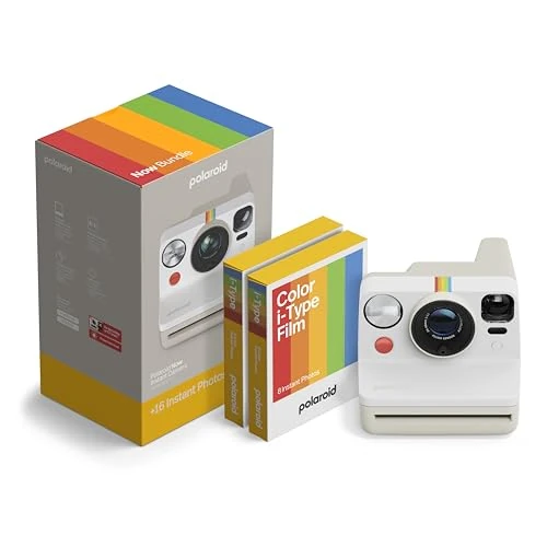 Offerta a tempo: Polaroid - NOW Gen3 - Fotocamera istantanea - Pacchetto fotocamera + pellicola a colori (16 foto) Bianco (6561) - 0.00% da 149.99 € a 149.99 €