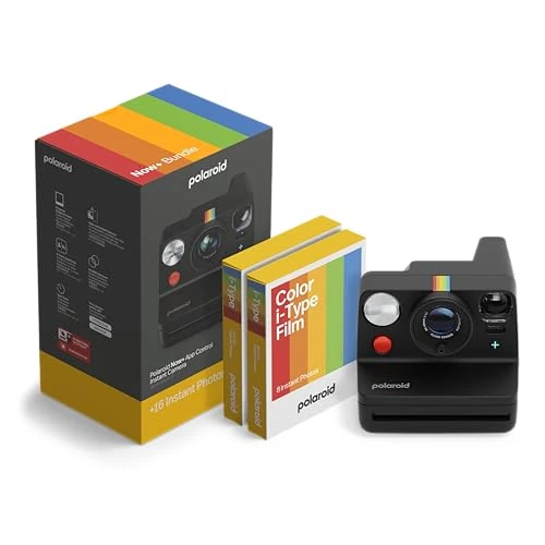 Oferta limitada: Polaroid - Now+ Gen 3 - Cámara instantánea con conexión Bluetooth - Paquete de cámara + película en Color (16 Fotos) Negro (6562) de 169.99 € a 149.99 € (ahorro 12%)