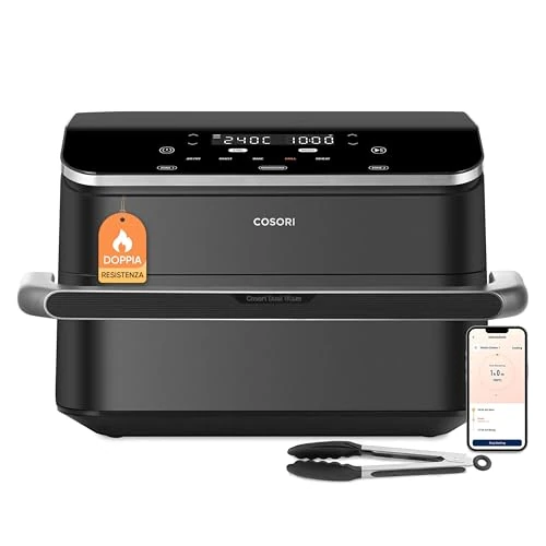 Beperkte aanbieding: COSORI Luchtfriteuse, 10 liter, 8-in-1 Dual Blaze TwinFry met dubbele mand 5 l en 5 l en afneembare scheider, 2800 W Air Fryer wifi met dubbele weerstand, 35-240°C, 70 online recepten, 4-8 personen van 241.60 EUR naar 241.60 EUR (besparing 0%)