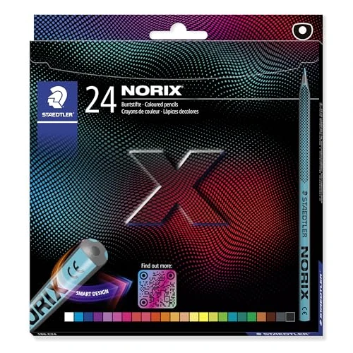 Offerta a tempo: STAEDTLER NORIX - Matite colorate, 24 colori assortiti, confezione da 24, 186 C24 - 0.00% da 13.48 € a 13.48 €