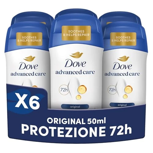 Zeitlich begrenztes Angebot: Dove Deostick Original, Antitranspirant Stick, Schutz bis zu 72 Stunden, mit Pro-Ceramid-Technologie und Feuchtigkeitsspendenden Inhaltsstoffen, für Damen und Herren, 6 Stück von 32.99 € auf 32.99 € (0.00% Rabatt)