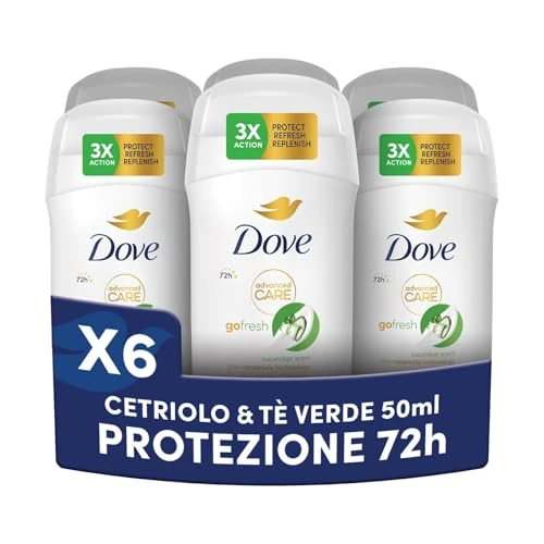6x Dove Deodorant Stick Cucumber 50 ml