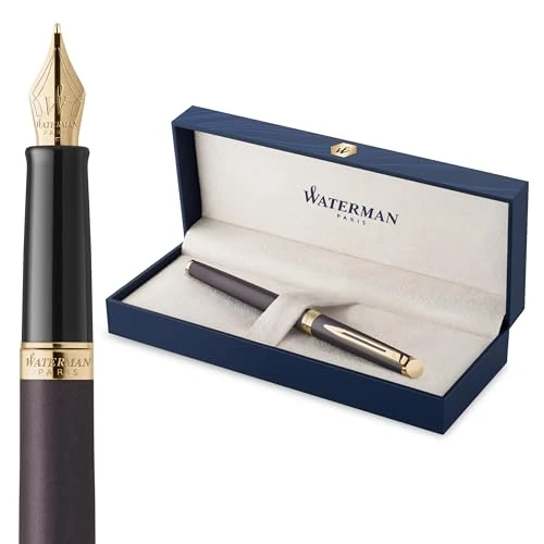 Offerta a tempo: Waterman Hémisphère Penna stilografica | The Understated Edit | Nero lava | punta media in acciaio inossidabile | Inchiostro blu | confezione regalo - 0.00% da 123.95 € a 123.95 €