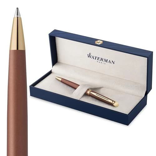 Limitiertes Angebot: Waterman Hémisphère Kugelschreiber | The Understated Edit | Kupferrot | Mittlere Spitze und blaue Tinte | Geschenkbox von 75.99 EUR auf 75.99 EUR (Spare 0%)