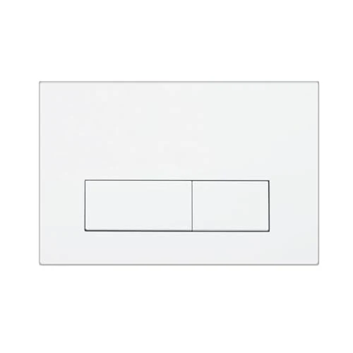 Mendorio Plaque de Commande WC, Compatible avec Geberit Sigma, UP300 et UP320, avec Double Chasse, Équipée d'un Set de Leviers de Chasse et d'un Cadre d'Installation, Dimensions 245 × 164 mm.(Blanc)