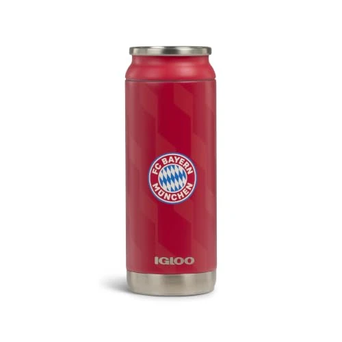 Offerta a tempo: IGLOO FC Bayern Monaco Borraccia Termica 450 ml – bottiglia termica in acciaio inox a doppia parete, resistente & a prova di perdite – articolo ufficiale per stadio, ufficio, campeggio & outdoor - 40% da 24.96 € a 15.00 €