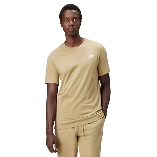 Nike Sportswear Club Herren-T-Shirt, Parachute Beige, AR4997-297, M