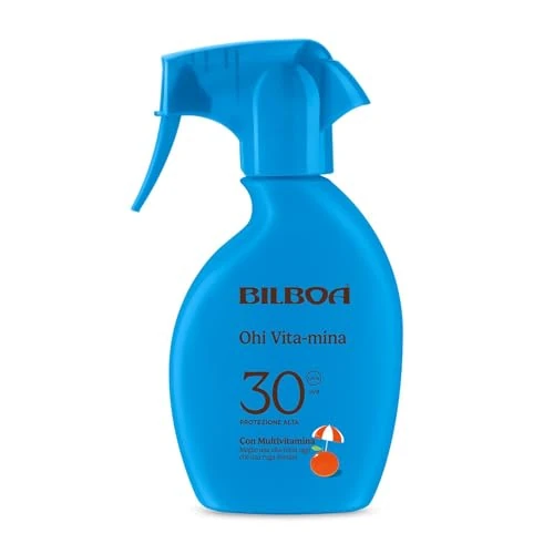 Offerta a tempo: Bilboa Ohi Vita-mina Trigger SPF 30, con Multivitamina, Meglio una Vita-Mina Oggi che una Ruga Domani, Resistente all'Acqua, Dermatologicamente Testato - 200 ml — 45% da 18,29 € a 10,04 €
