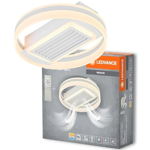Offerta a tempo: LEDVANCE plafoniera/ventilatore ad anello; 55W; CCT; IP20 per interni; bianco; dimmerabile - 35% da 136.49 € a 88.99 €