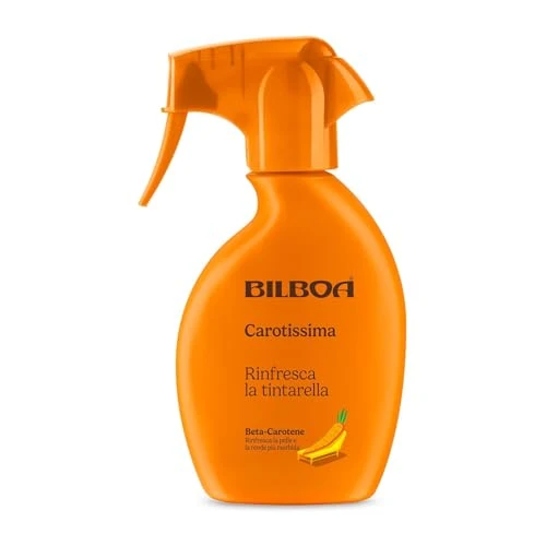 Offerta a tempo: Bilboa, Carotissima, Acqua Solare con Beta‑Carotene, Spray Rinfrescante con Cristalli di Mentolo, Esalta la Tintarella e Dona Freschezza Immediata, Ideale Durante l'Esposizione al Sole, 200 ml - 14% da 6.99 € a 5.99 €