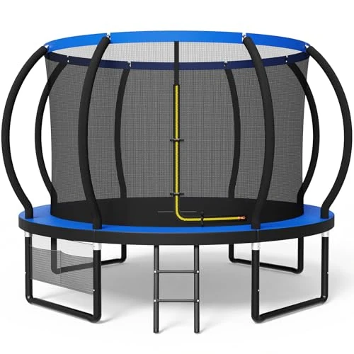 Limited-time offer: Devoko Trampoline Outdoor Ø 228/305/366/427 cm GS Certified Children's Garden Trampoline With Safety Net, Ladder & Mitten, Pumpkin Design, Up to 150 kg from 359.98 £ to 169.72 £ (save 52.85%)