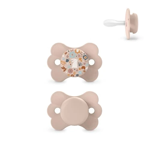 Offerta a tempo: Suavinex, confezione da 2 ciucci con tettina simmetrica in silicone SX Pro, piatta e flessibile, per bambini 6/18 mesi, rispetta lo sviluppo orale, evita sfregamenti, Wonderland Rosa - 29% da 18.20 € a 12.99 €