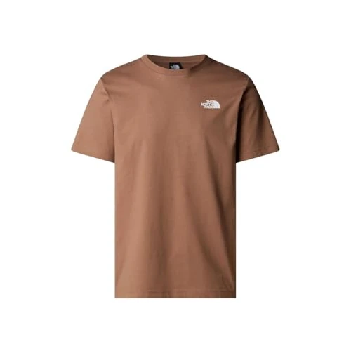 The North Face NF0A87NPAR4 M S/S Box NSE Tee T-Shirt Uomo Latte/Gravel Taglia XS
