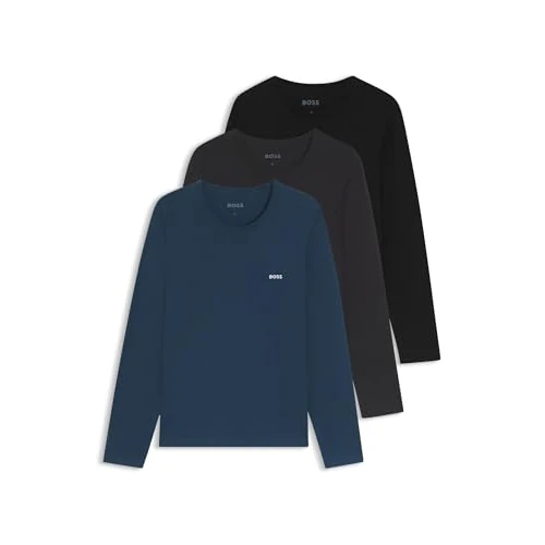 BOSS Lsshirtrn 3p Classic 10243514 Underw_Maglia a Maniche Lunghe, Open Miscellaneous 965, XXL Uomo