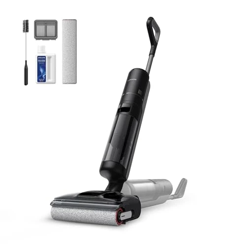 DREAME H12 Pro FlexReach wet and dry vacuum cleaner, 180° flat range, dry in 5 minutes, suction power of 18 kPa, 90 °C hot water, two-edge cleaning, cleaning time of 50 minutes