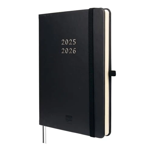 Zeitlich begrenztes Angebot: Finocam - Terminkalender Minimal 18 Monate 2025 2026 Horizontale Wochenansicht Juli 2025 - Dezember 2026 (18 Monate) Schwarz International von 5.70 € auf 5.70 € (0.00% Rabatt)