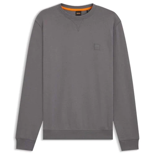 BOSS Westart Maglia di tuta, Open Grey 062, L Uomo