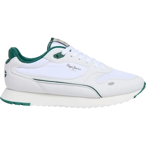 Pepe Jeans Tenis Bexley One M para Hombre, Verde Hiedra Verde, 7 UK