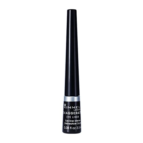 Rimmel London Scandaleyes Exaggerate Delineatore Occhi Liquido Matte, 2.5 ml, Nero (001 Black)