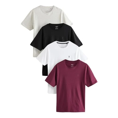 Offerta a tempo: NEXT T-Shirt da Uomo con Colletto Rotondo, 100% Cotone - 0.0% da 16.00 € a 16.00 €
