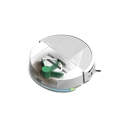 Offerta a tempo: iRobot Roomba 205 DustCompactor Combo, Robot Aspirapolvere Lavapavimenti, Senza Sacchetto, Raccoglie e Compatta la Polvere, Navigazione LiDAR, Rileva Tappeti/Moquette, Controllo tramite App, Bianco - 56% da 449.00 € a 199.00 €