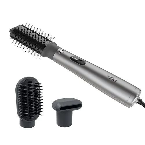 Offre limitee: Brosse soufflante Braun AS4.3, Brosse chauffante avec une brosse thermique volumisante et Brosse plate lissante, Moteur HTDC de 1000W avec 3 modes de coiffages, Technologie Super IONTEC, BRAS430E de 94.90 EUR a 48.64 EUR (economie 49%)