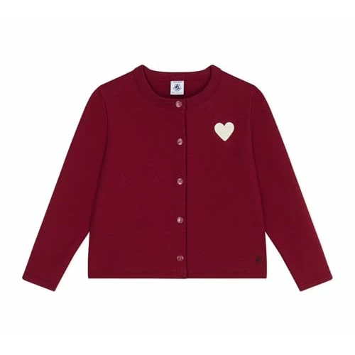 Offerta a tempo: Petit Bateau Cardigan Bambino in Cotone Tinta Unita, Amaranto, 12 Anni - 53% da 35.74 € a 16.62 €